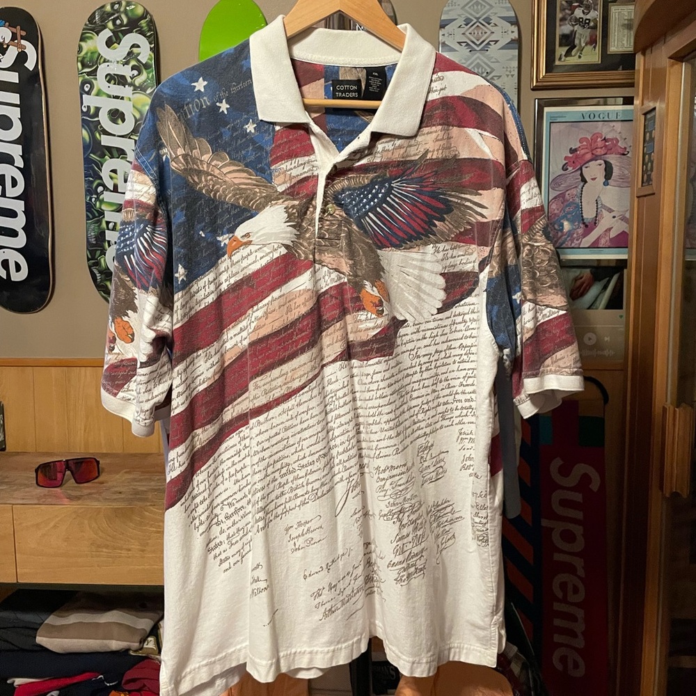 American Flag Eagle Declaration Of Independence - image 1